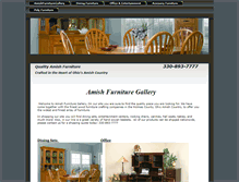 Tablet Screenshot of amishfurnituregallery.com